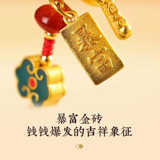 灵机吸金进宝一桶金车挂 金玉满堂 富贵无边 汽车车载后视镜挂件 商品图2