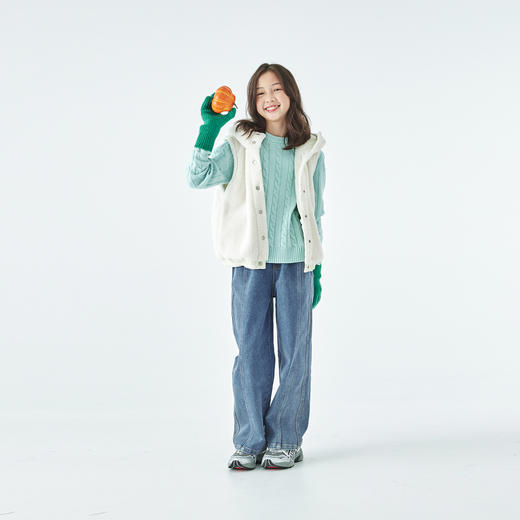 【预售 12.24发】棵初两面穿毛绒马甲885K258035CD 商品图1