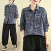 GYH 838格子衬衫宽松休闲格子棉长袖简约衬衣 商品缩略图0