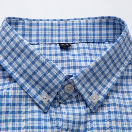 【超大码】【DM】大依优型大码男士长袖衬衫350斤新款格子衬衫翻领加肥加大号宽松衬衣格子衬衫商务休闲 商品图2