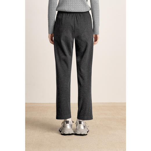 【商场同款】【商场同款】诗凡黎松紧腰系带直筒裤2024冬新款裤子3FA652321R-3 商品图4