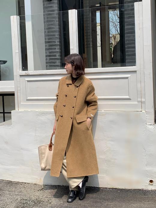 【YW】无忧购韩系东大门牛角扣休闲百搭70%羊毛大衣8809（截单后3-5天发货) 商品图1