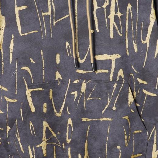 SDSA男士秋冬新款痞帅男装时尚抽象割破字母撞色连帽卫衣百搭 商品图2