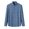 罗蒙春秋长袖格子衬衫男士亲肤柔软商务风气质上班通勤男士衬衣 商品缩略图10