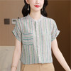 高品质舒适透气上衣女短袖夏薄款气质T恤短款小衫衬衫 商品缩略图2