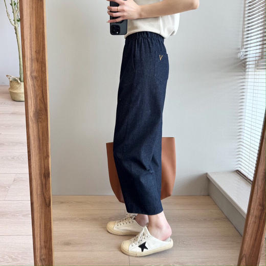 SYJ1061色织棉牛仔萝卜裤 商品图5