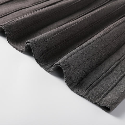 奢姿大码女装2025秋季时尚竖纹针织半身裙胖妹妹气质优雅显瘦裙子9853469906 商品图4