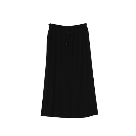 VIMAGE纬漫纪通勤百搭休闲高腰莱赛尔黑色直筒2025秋季新款半身裙V2406101 商品图5