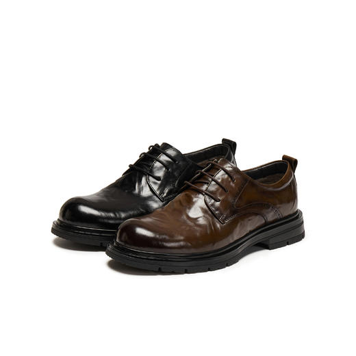 【云粉节】BF楼 天美意2025冬新款复古商务正装休闲男皮鞋3XI01DM5吊牌价1099活动价639 商品图0