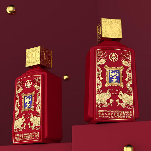 【双支配礼袋】五粮液股份 圣酒 喜临门双支 500ml*2 商品图5