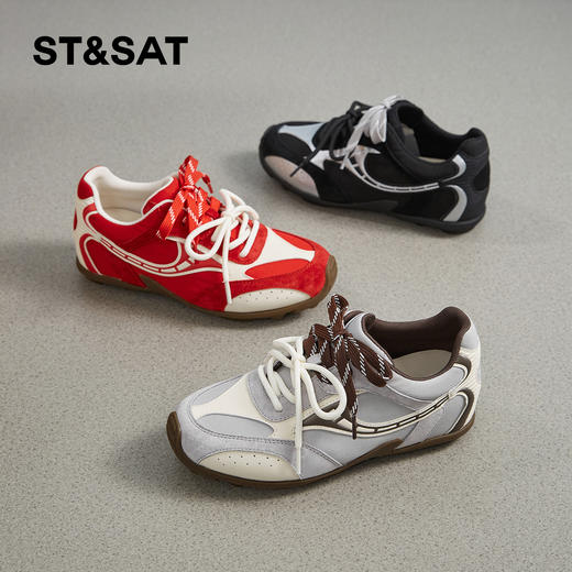 星期六休闲拼色百搭运动阿甘鞋SSD3112T0L 商品图1