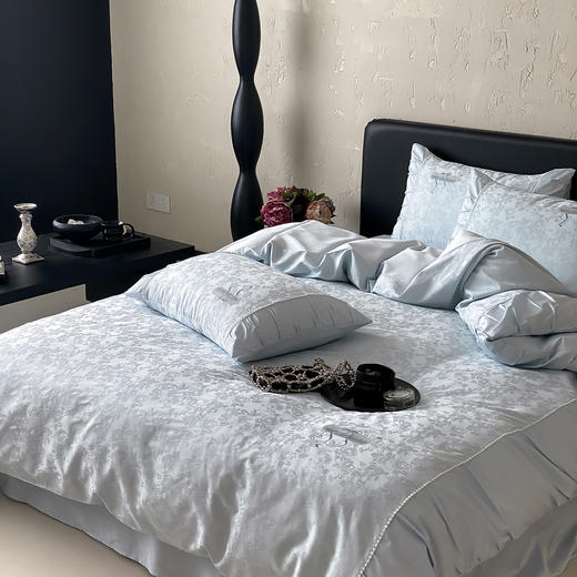 【热卖推荐】自然醒50支全棉提花四件套-晨露微光AN 商品图7