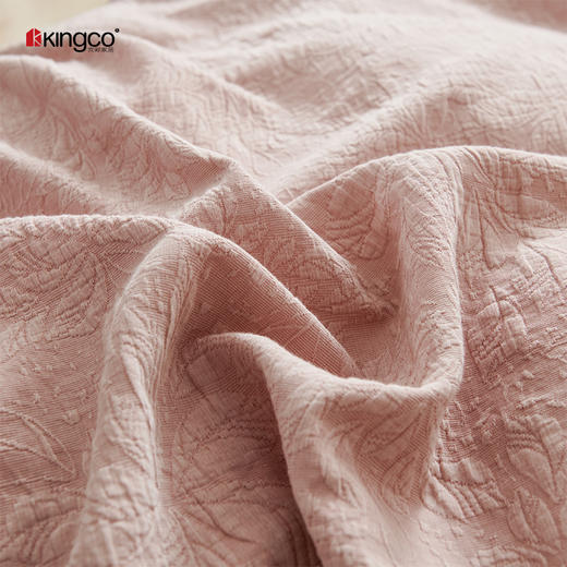 KINGCO京彩家居纱布四件套春色满园粉 商品图2
