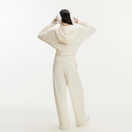 YKYB黄子韬 针织衫休闲修身基础翻领直筒休闲裤长袖薄款套装女秋 商品图5