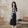 奢姿大码女装2025秋季减龄格纹字母印花两件套胖妹妹时尚圆领套装9953935147 商品缩略图3