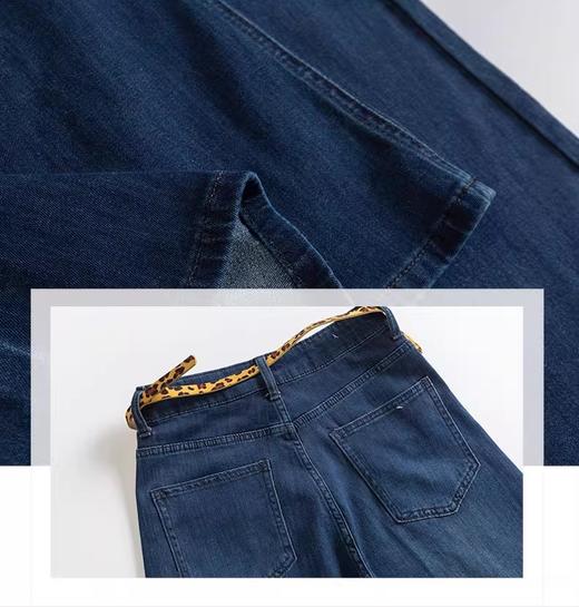 【门店同款】ENJOY秋季气质豹纹腰带筒喇裤 164248643 商品图1