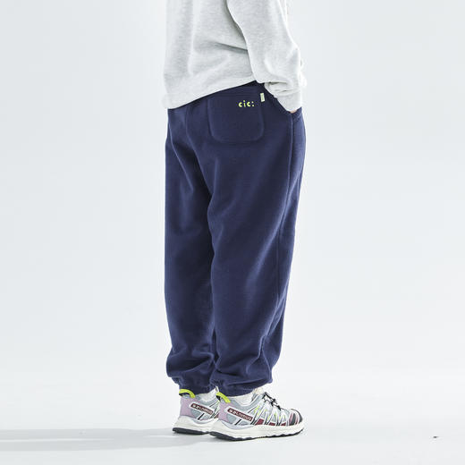 cicochild25年冬季新款亲子中大女童双面摇粒绒卫裤抗静电束脚裤 商品图4