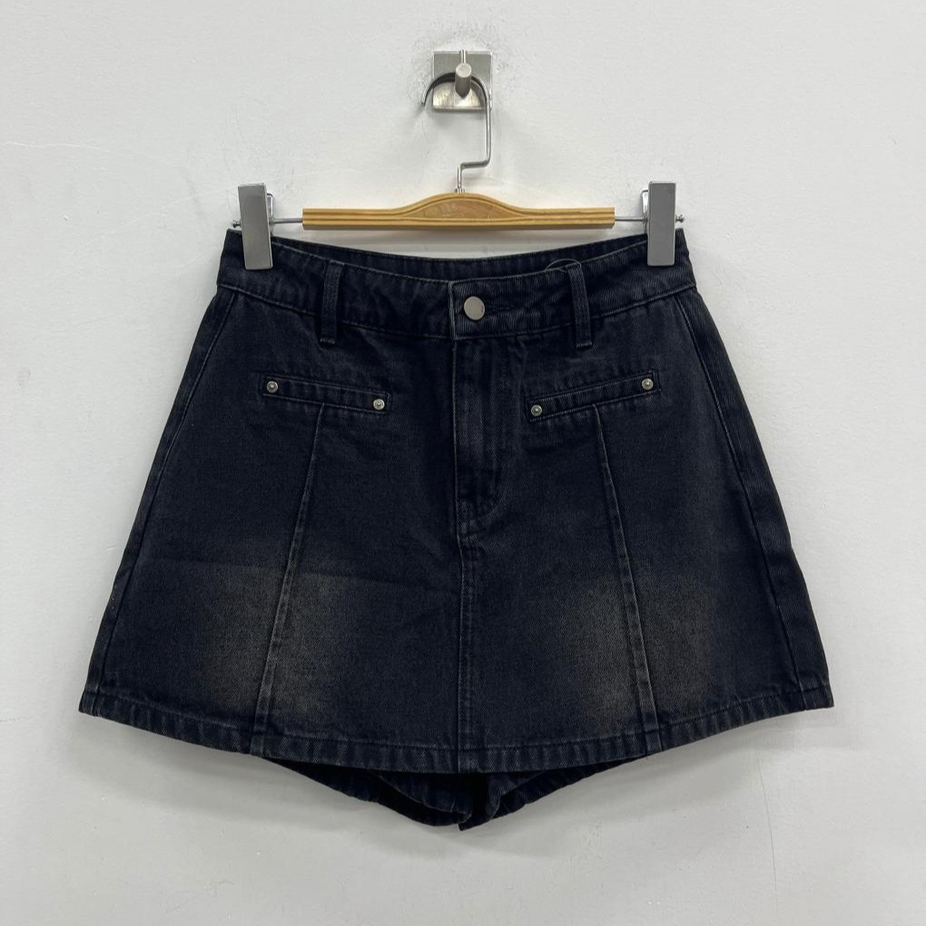 NC简约百搭牛仔短裤裙50707（蓝）秋季 153011450321