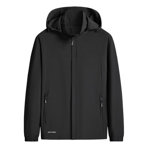 【可拆卸帽】【DSF】大依优型大码男装新款连帽外套男青年加肥加大码运动休闲立领连帽夹克 商品图4