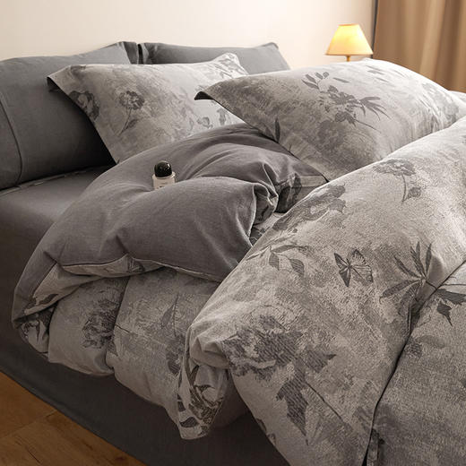 【复古三层纱提花四件套】复古三层纱四件套良品提花全棉套件全棉柔软纱布民宿床品 商品图4