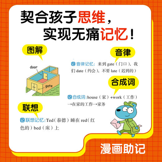 漫画图解小学英语1200词：主题情境记忆法 商品图1