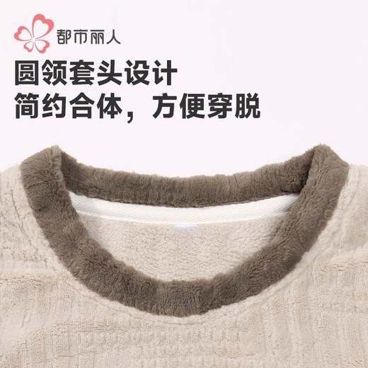 都市丽人睡衣男童法兰绒烂花睡衣儿童家居服长袖长裤套装JHH2F4 商品图4