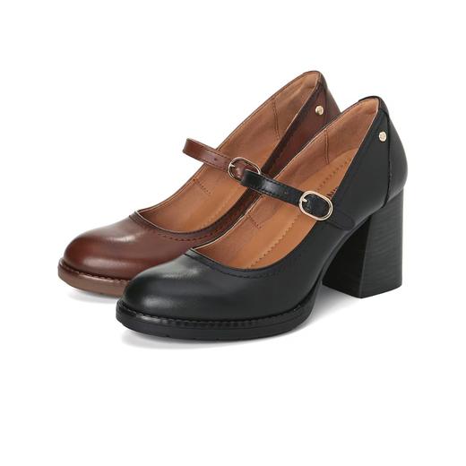 【Pikolinos】  B3F |  派高雁秋季牛皮一字式扣带粗高跟玛丽珍鞋PL257201 商品图3