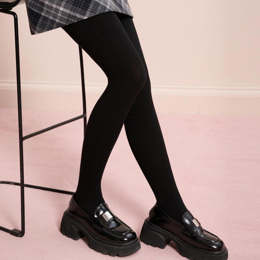 三彩2025新款连裤袜微压显瘦高腰打底裤袜黑灰秋冬保暖无痕外穿 商品图2