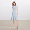 IWY/蓝色无袖连衣裙女气质显瘦包臀鱼尾西装背心裙通勤职业裙子Q1440 商品缩略图2