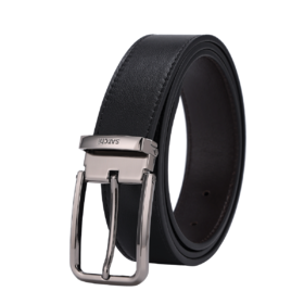 6927028191401115 沙驰satchi 【七夕礼物】男式腰带头层牛皮针扣皮带青年官方送男友【115cm】