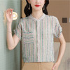 高品质舒适透气上衣女短袖夏薄款气质T恤短款小衫衬衫 商品缩略图3