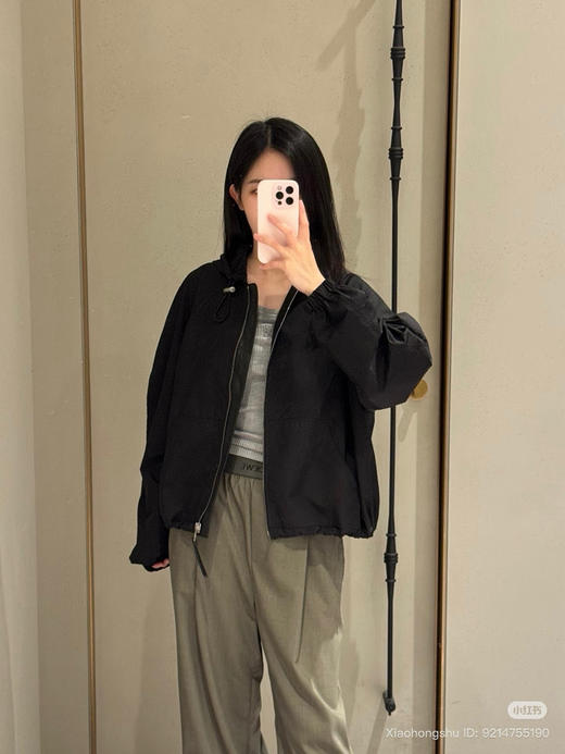 93-4 夸张现腿长 lew精纺羊毛 松紧织带长裤 褶皱腰头 我穿M 商品图4