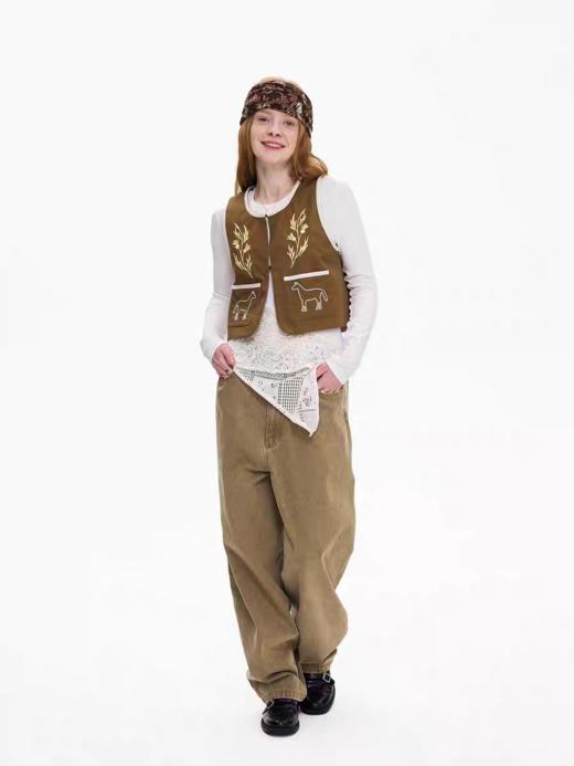 local tag/It25ssk26/不对称蕾丝拼接长袖打底衫 商品图2