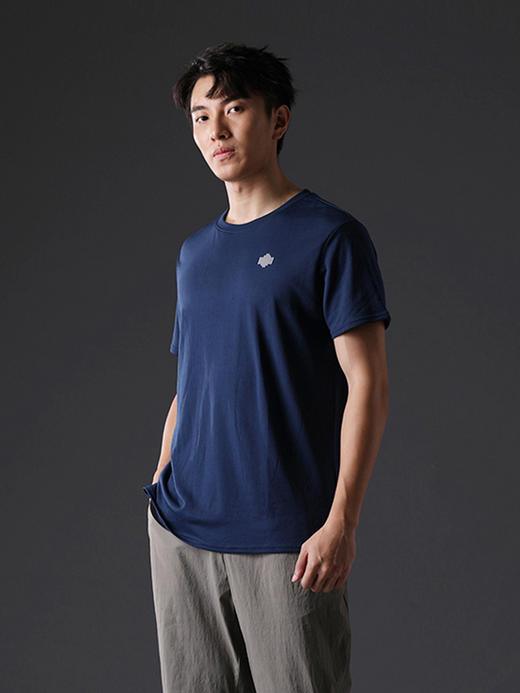 单导户外T恤男士短袖夏季薄款宽松运动跑步健身吸汗透气速干上衣 商品图0