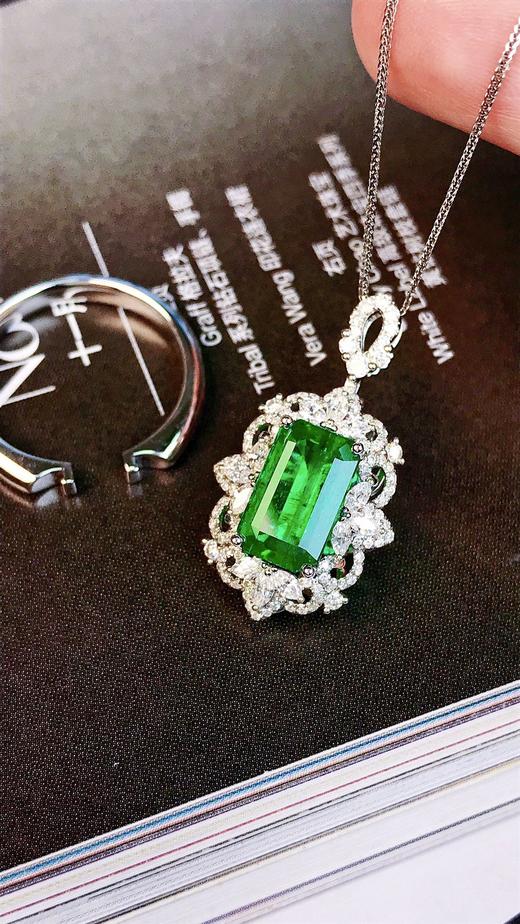 2.14ct刻面祖母绿吊坠 商品图1