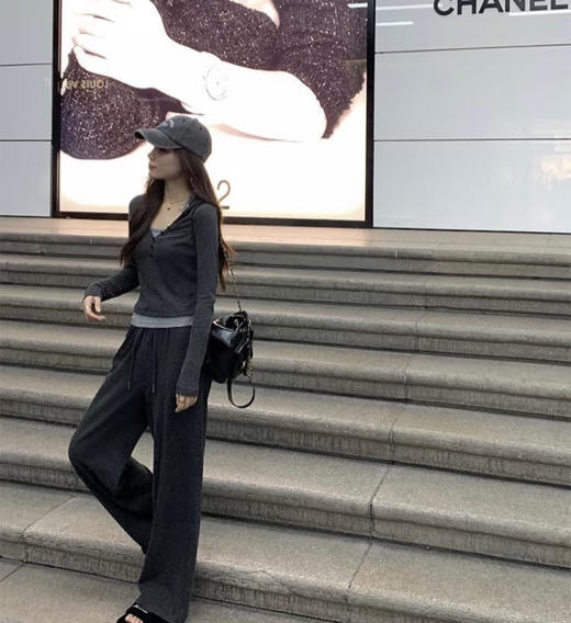 老米优品🎈预售15天发！ 《软糯限定 . 糯米羊绒感阔腿裤》小直筒阔腿，显瘦不臃肿，炒鸡舒服的一条！！K250903A 商品图2