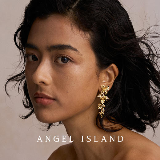 ANGEL ISLAND「繁花」花朵造型流苏可拆卸吊坠耳钉 商品图2