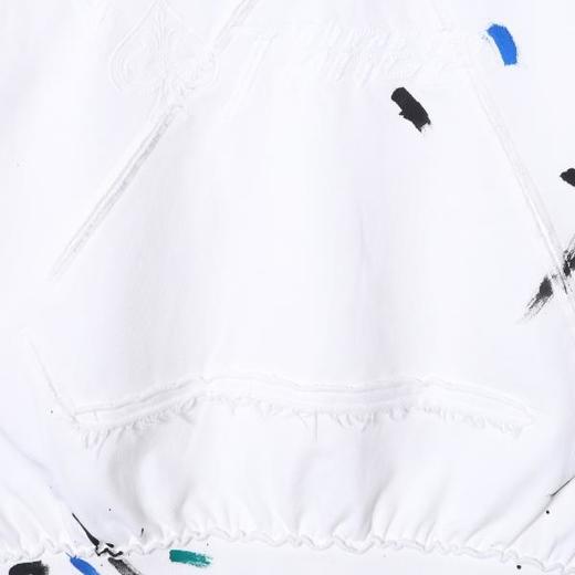 5238SDSA男士秋冬新款痞帅男装手绘泼墨连帽卫衣刺绣字母设计百搭上衣 商品图3