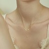 Oflye潮流饰品  S925银轻奢闪钻麦穗流苏项链女新款轻奢高级感配饰小众锁骨链★ 商品缩略图0
