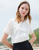 OLrain欧芮儿清新百搭白色上衣通勤休闲两不误 商品缩略图4
