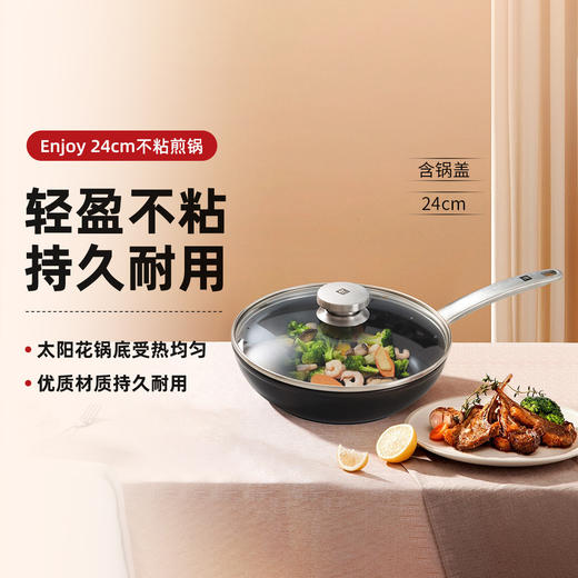6976316521901 双立人ZWILLING 【精致之选】Enjoy 24cm 煎锅炒锅炒菜锅平底锅不粘锅 商品图1