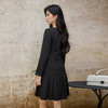 奢姿大码女装2025秋季假口袋设计V领连衣裙胖妹妹小香风时尚裙子9953894224 商品缩略图3