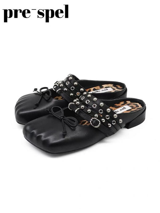 低跟芭蕾半拖穆勒鞋 商品图4