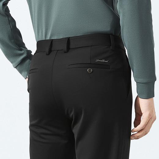 【高弹】柒牌斜纹休闲裤男2025春季新款商务通勤含桑蚕丝针织长裤128H71780 商品图2