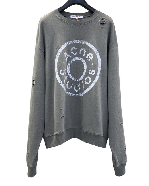 中性款印花破洞做旧卫衣001 商品图0