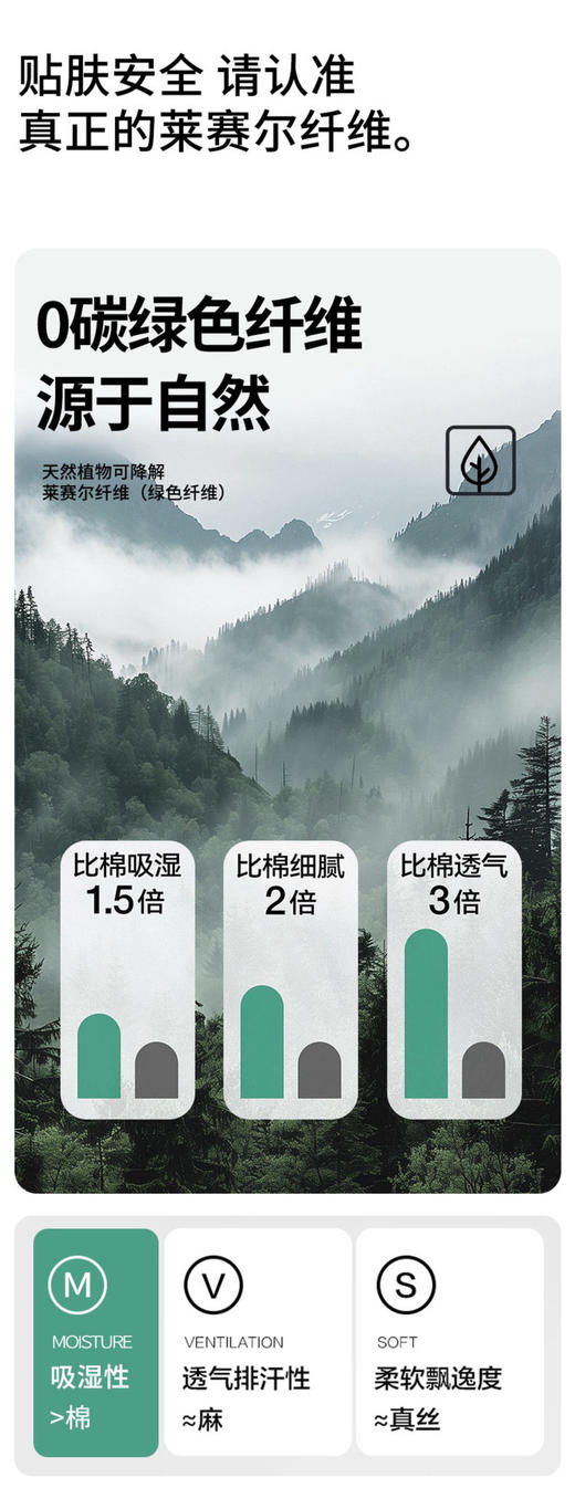 千奈美凉感莱赛尔夏季透气情侣家居服套装 商品图1