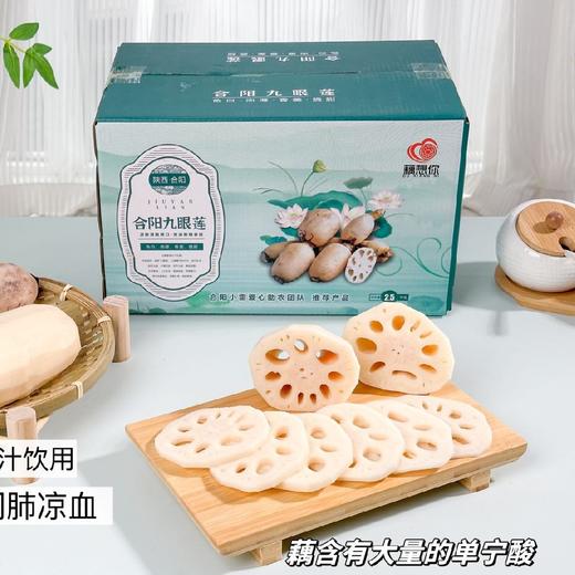 合阳九眼莲藕，2025 秋天的第一碗藕汤”鲜甜粉糯，莲藕营养丰富，口感粉糯，皮薄个大，肉质肥厚，藕香四溢 商品图0