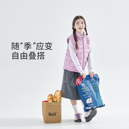 cicochild25年冬季新款亲子中大女童轻薄羽绒马甲防钻绒保暖上衣 商品图3