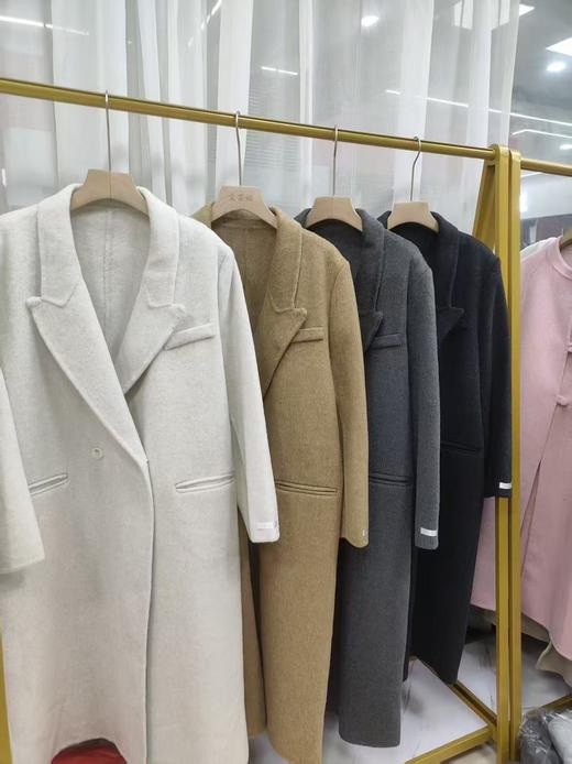 【YW】无忧购韩版宽松廓形百搭正肩双面羊毛大衣8812枪脖领（现货48小时发货） 商品图3