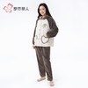都市丽人睡衣双面法兰绒睡衣女士家居服长袖长裤法兰绒套装LHH9D1 商品缩略图3
